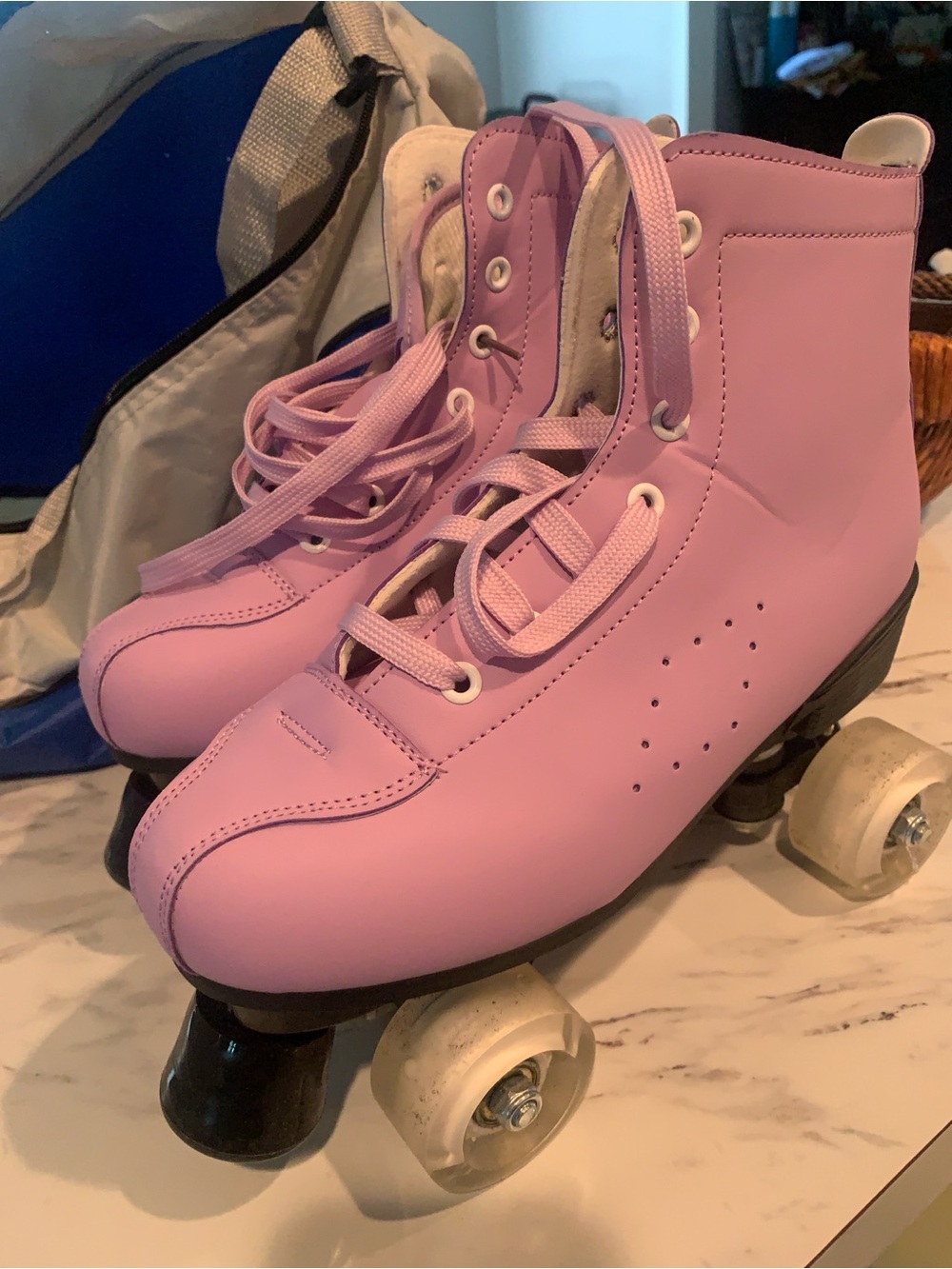 Women’s purple Quad Roller Skates — Classic Lace-Up Style from Amazon